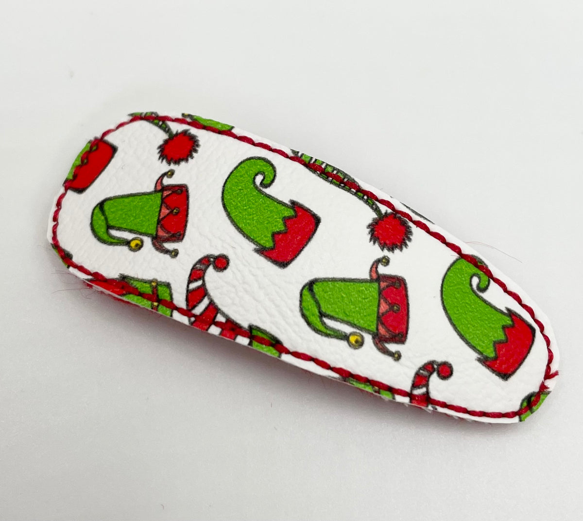Christmas Elf - Leatherette Snap Fringe Clip
