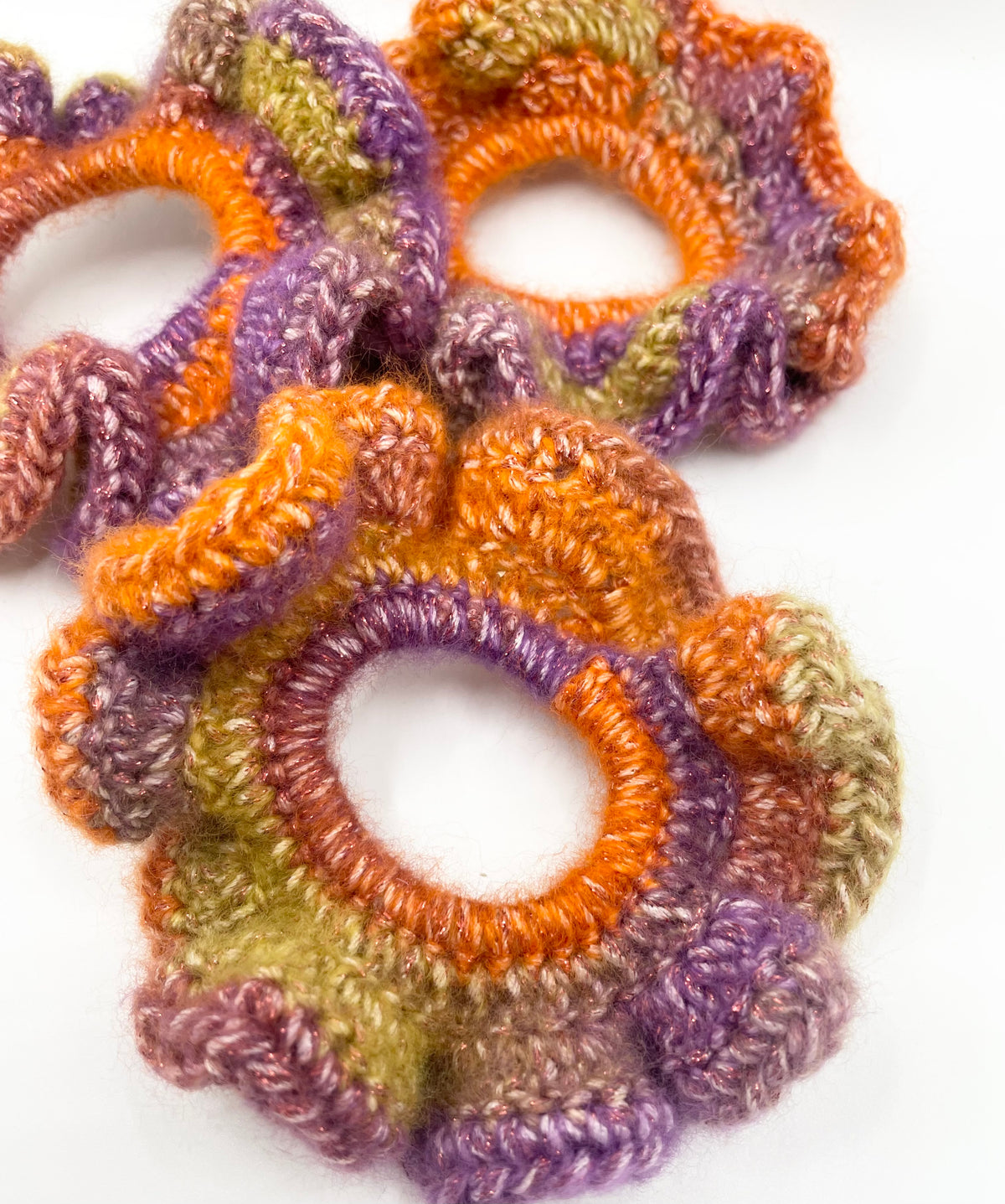 Purple/ Orange Mix cosmic Dust Scrunchie