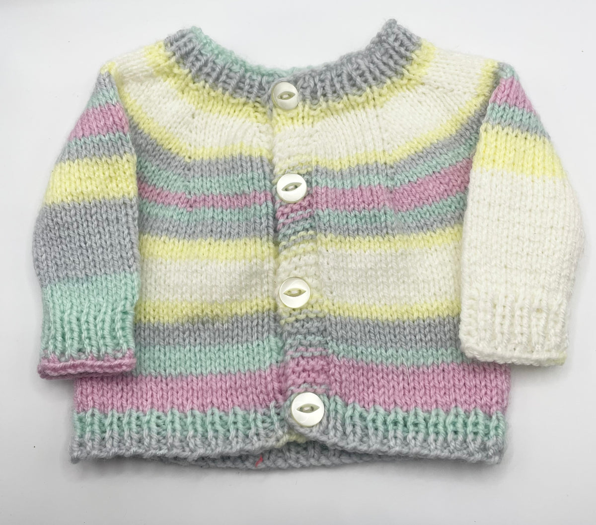 Newborn - Pretty Pastel Cardigan & Hat Set
