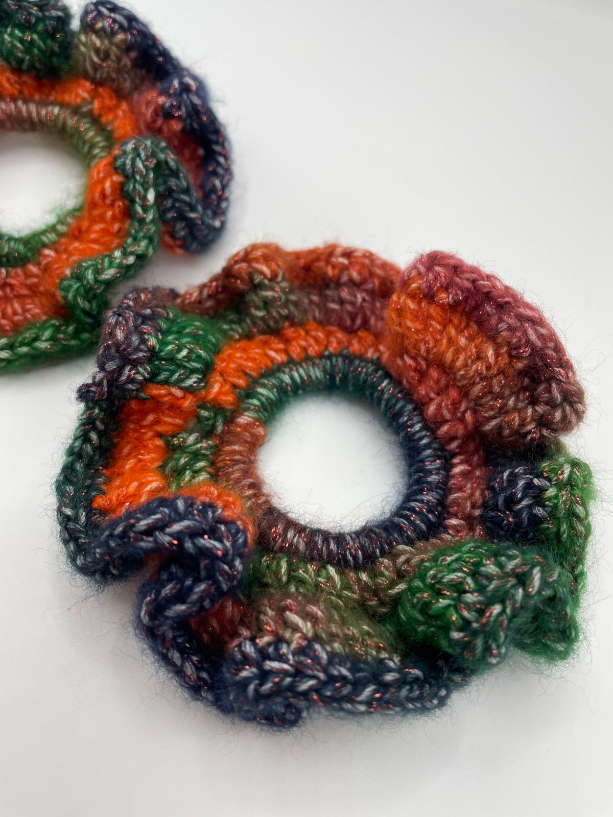 Autumn Shades -  Crochet scrunchie