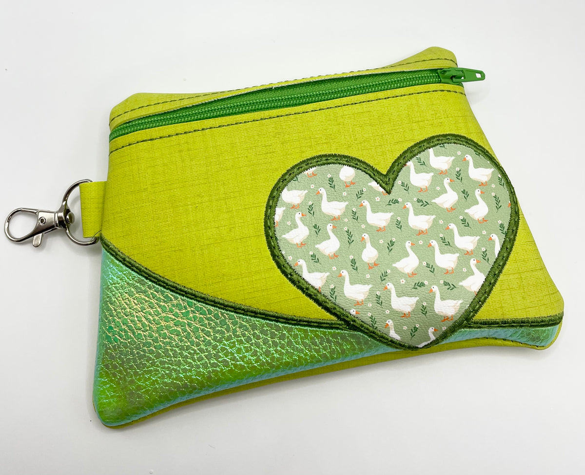 Green Goose - Embroidered Purse