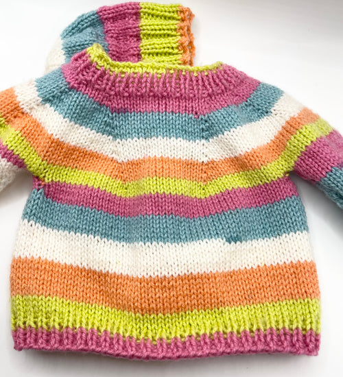 0-3m Bright Mix Cardigan and Hat Set
