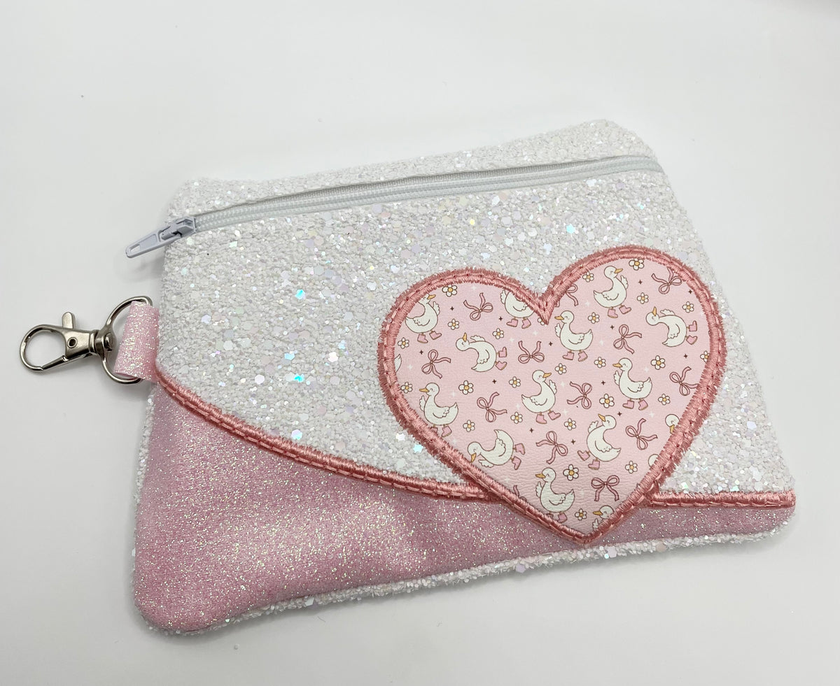 Glitter Goose - Embroidered Purse