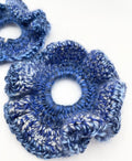 Denim Blue -  Crochet scrunchie