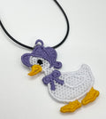 Goose Necklace - Lace Embroidery