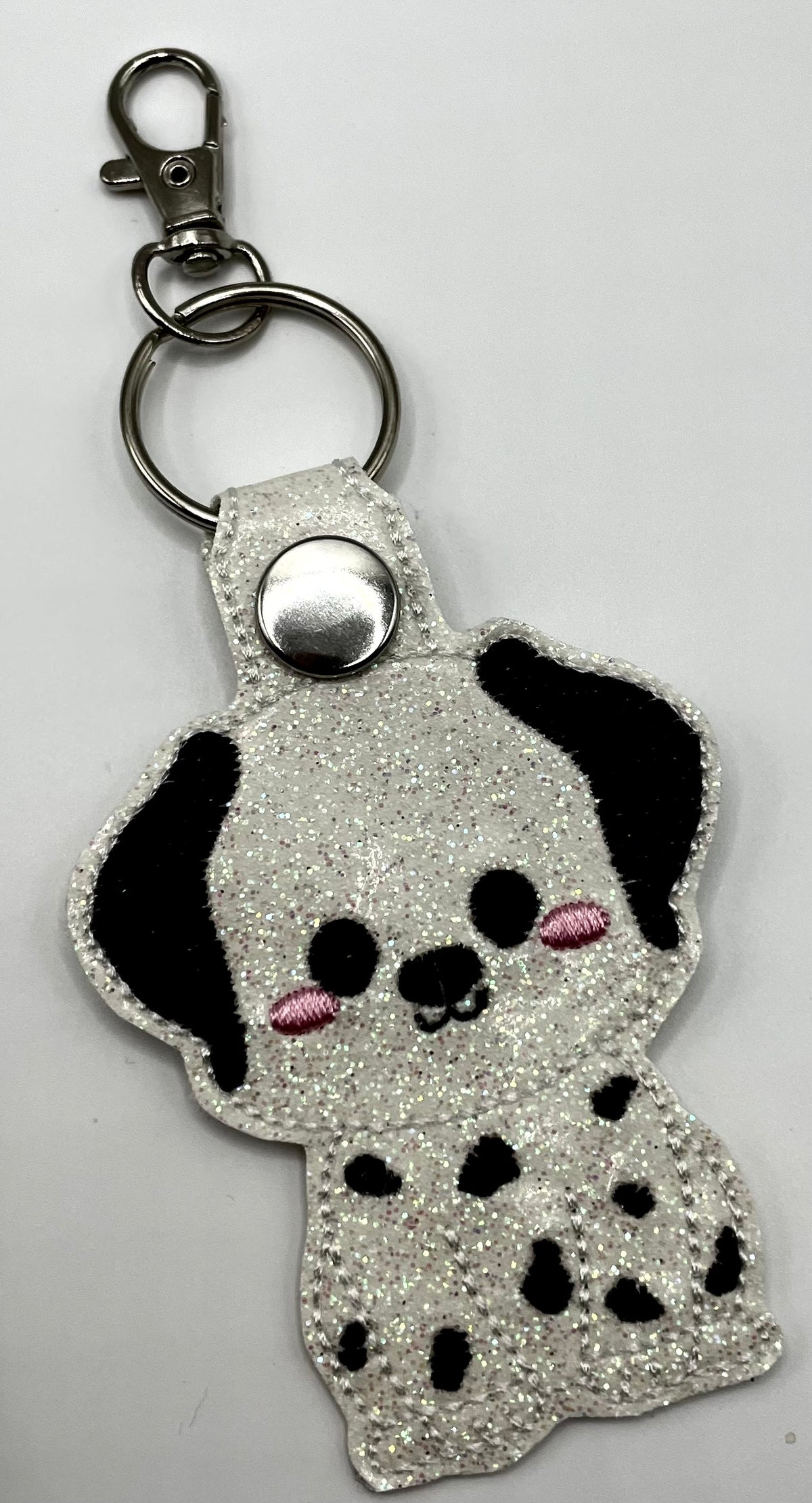 Dalmation - Embroidered Key Ring Clip