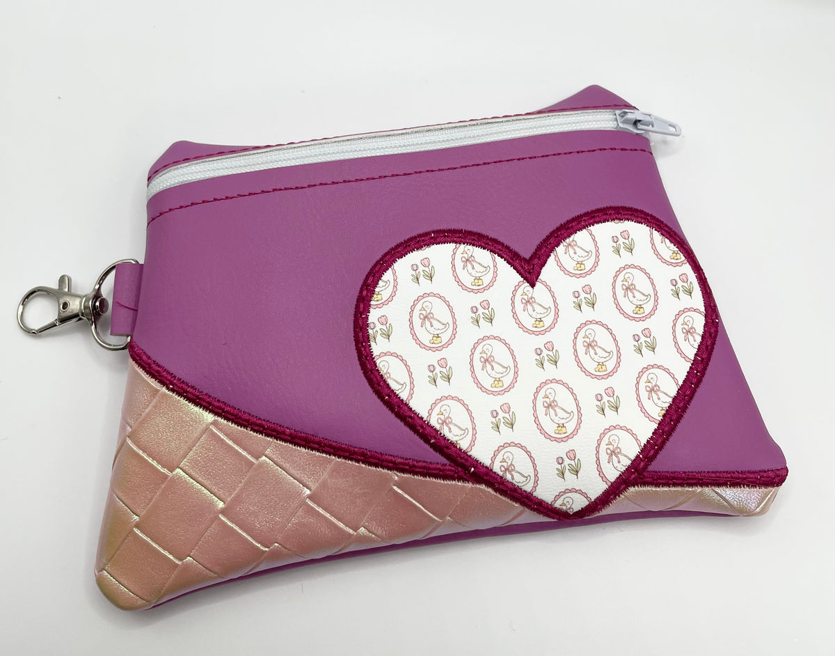 Pink Goose - Embroidered Purse